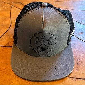 NEW Northwest Original Logo Trucker Hat Bass Fishing Snapback Gray